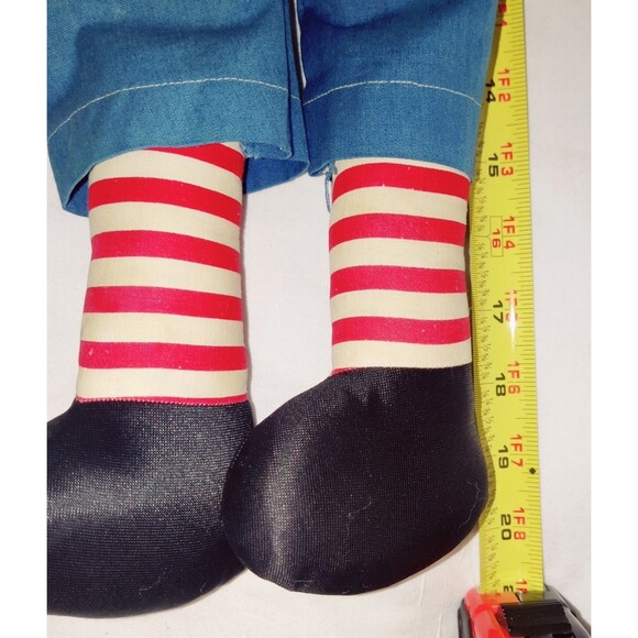 Vintage Handmade Raggedy Ann and Andy Dolls 20 Inches Pre-Owned - Picture 11 of 16